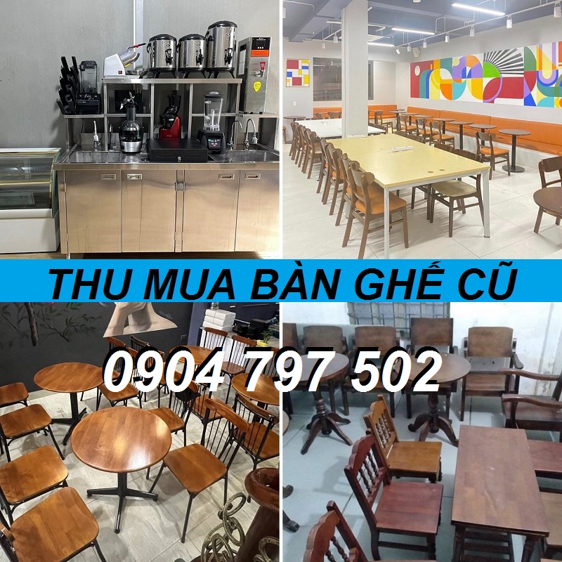 Thu Mua Bàn Ghế Cafe Cũ Giá Cao