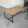 Bàn họp văn phòng chân sắt 2m4 x 1m2